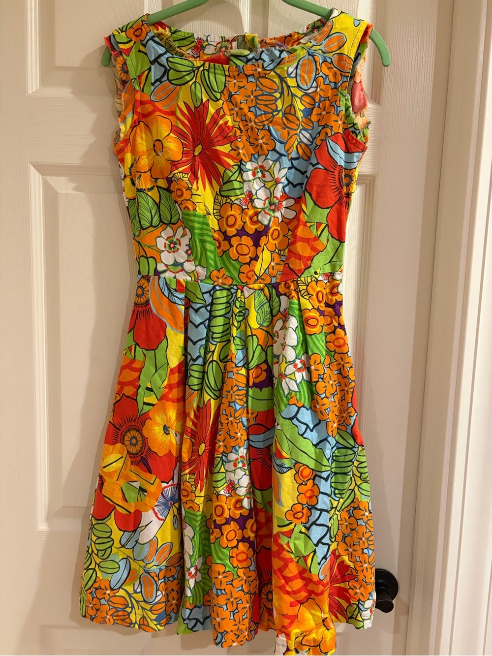 Women’s Handmade Floral Sundress w/Pockets-Size 4/6